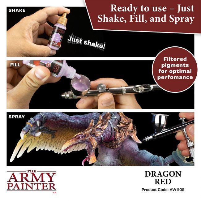 The Army Painter Warpaints Air: Dragon Red - 18ml Acrylic Paint