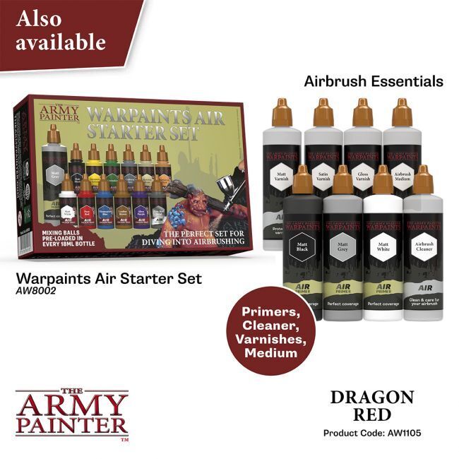 The Army Painter Warpaints Air: Dragon Red - 18ml Acrylic Paint