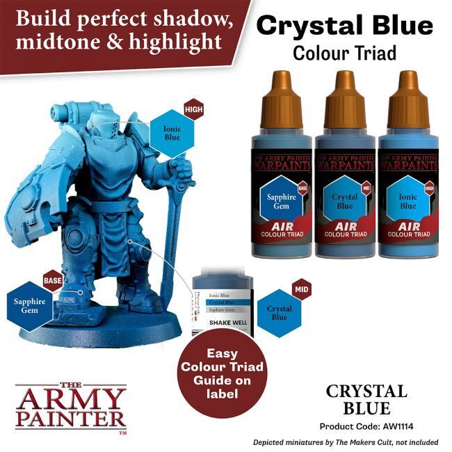 The Army Painter Warpaints Air: Crystal Blue - 18ml Acrylic Paint