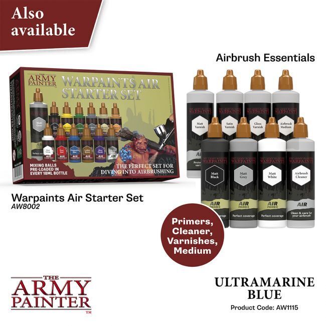 The Army Painter Warpaints Air: Ultramarine Blue - 18ml Acrylic Paint