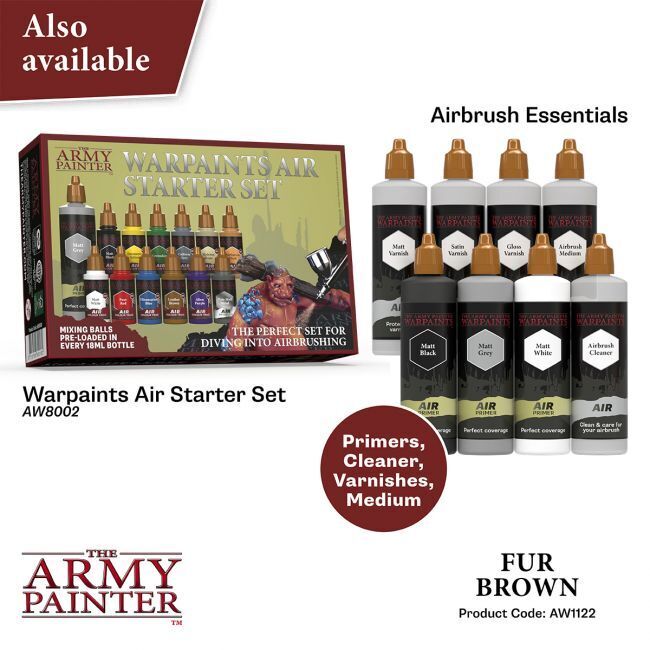 The Army Painter Warpaints Air: Fur Brown - 18ml Acrylic Paint