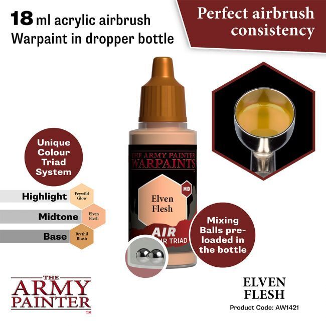 The Army Painter Warpaints Air: Elven Flesh - 18ml Acrylic Paint