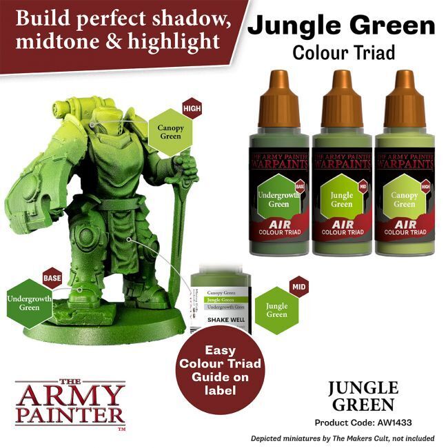 The Army Painter Warpaints Air: Jungle Green - 18ml Acrylic Paint