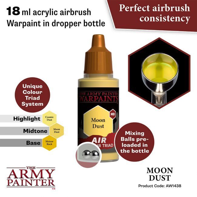 The Army Painter Warpaints Air: Moon Dust - 18ml Acrylic Paint