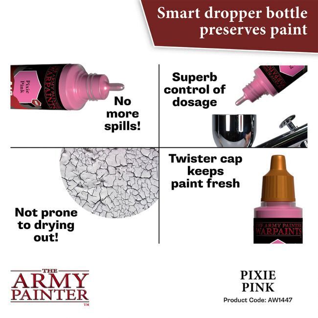 The Army Painter Warpaints Air: Pixie Pink - 18ml Acrylic Paint