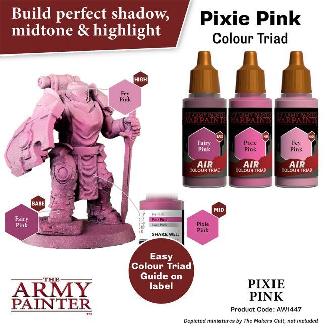 The Army Painter Warpaints Air: Pixie Pink - 18ml Acrylic Paint