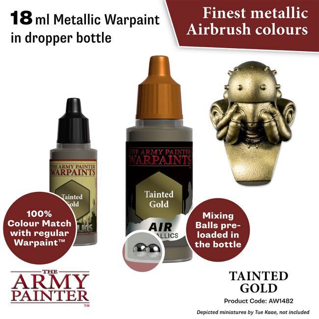 The Army Painter Warpaints Air: Tainted Gold - 18ml Acrylic Paint