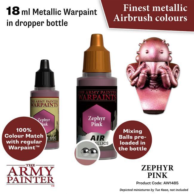 The Army Painter Warpaints Air: Zephyr Pink - 18ml Acrylic Paint