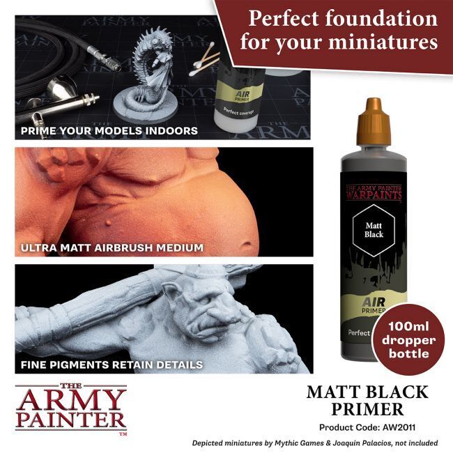 The Army Painter Warpaints Air: Primer Black 100 ml