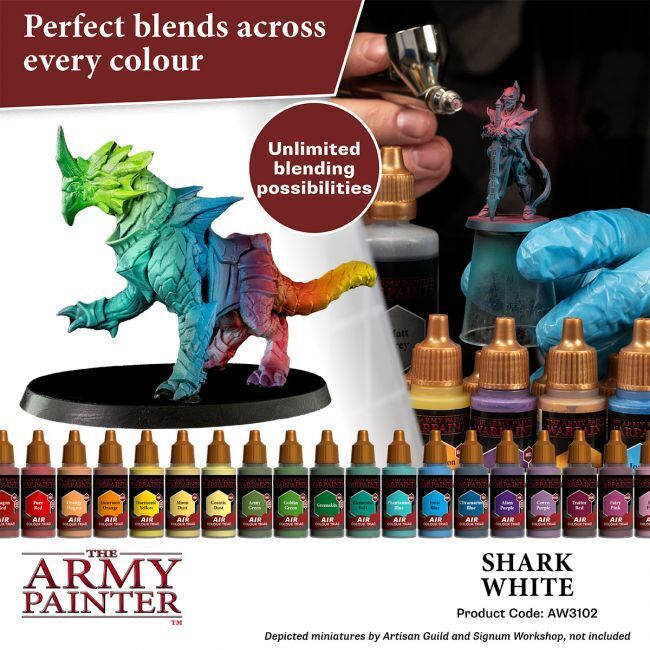 The Army Painter Warpaints Air: Shark White - 18ml Acrylic Paint