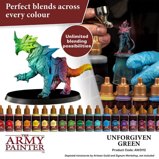 The Army Painter Warpaints Air: Unforgiven Green - 18ml Acrylic Paint