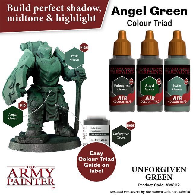 The Army Painter Warpaints Air: Unforgiven Green - 18ml Acrylic Paint