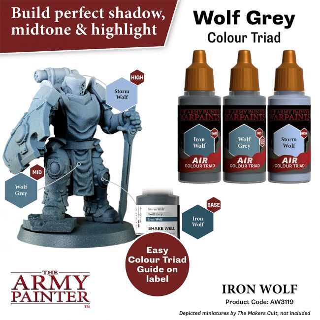 The Army Painter Warpaints Air: Iron Wolf - 18ml Acrylic Paint