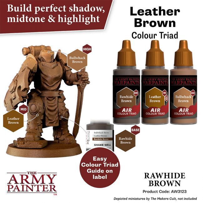 The Army Painter Warpaints Air: Rawhide Brown - 18ml Acrylic Paint