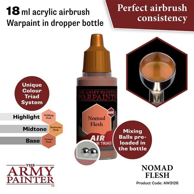 The Army Painter Warpaints Air: Nomad Flesh - 18ml Acrylic Paint