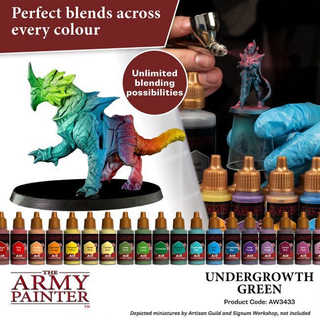 The Army Painter Warpaints Air: Undergrowth Green - 18ml Acrylic Paint