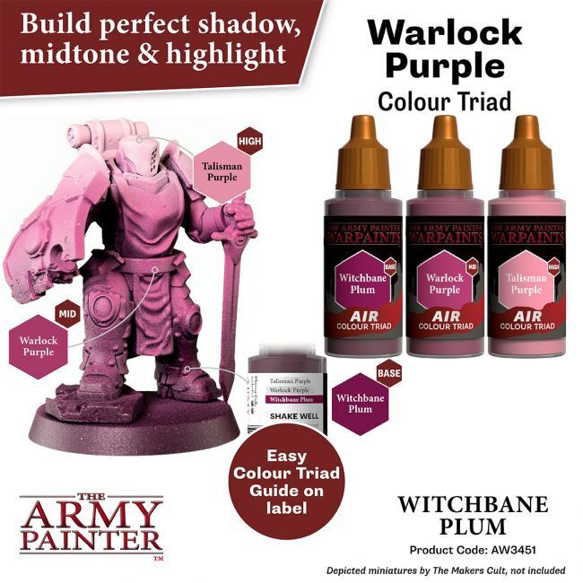 The Army Painter Warpaints Air: Witchbane Plum - 18ml Acrylic Paint