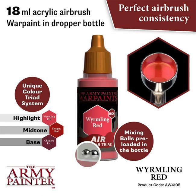 The Army Painter Warpaints Air: Wyrmling Red - 18ml Acrylic Paint