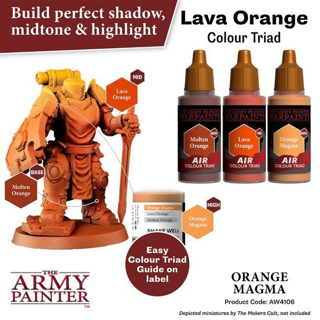 The Army Painter Warpaints Air: Orange Magma - 18ml Acrylic Paint