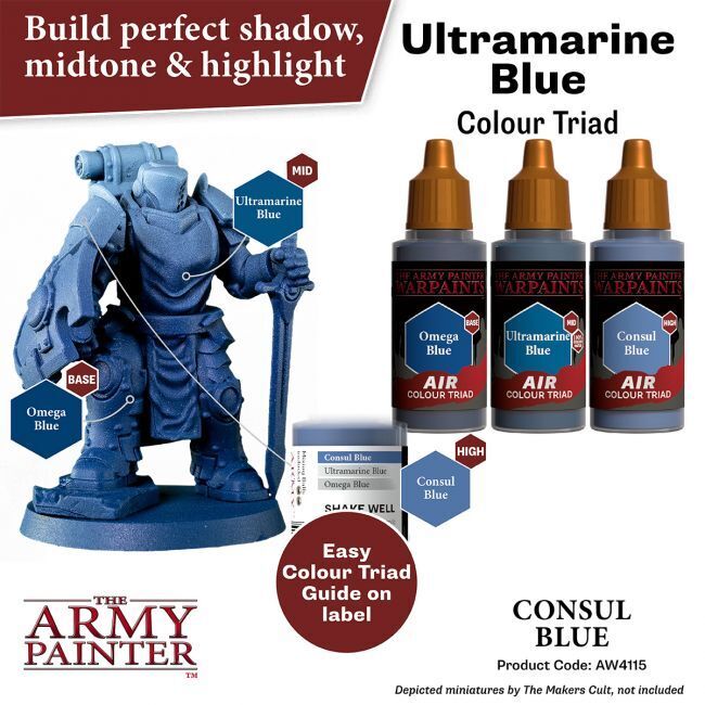 The Army Painter Warpaints Air: Consul Blue - 18ml Acrylic Paint