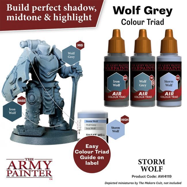 The Army Painter Warpaints Air: Storm Wolf - 18ml Acrylic Paint