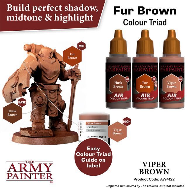 The Army Painter Warpaints Air: Viper Brown - 18ml Acrylic Paint