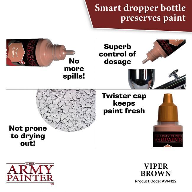 The Army Painter Warpaints Air: Viper Brown - 18ml Acrylic Paint