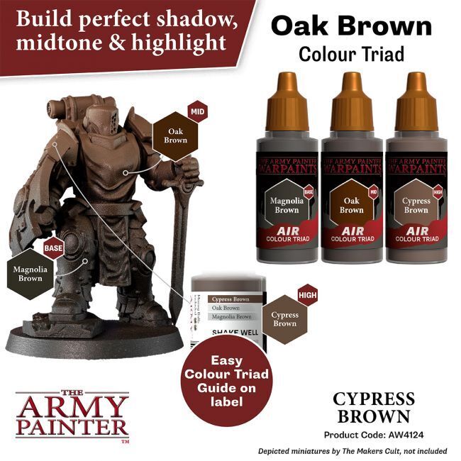 The Army Painter Warpaints Air: Cypress Brown - 18ml Acrylic Paint