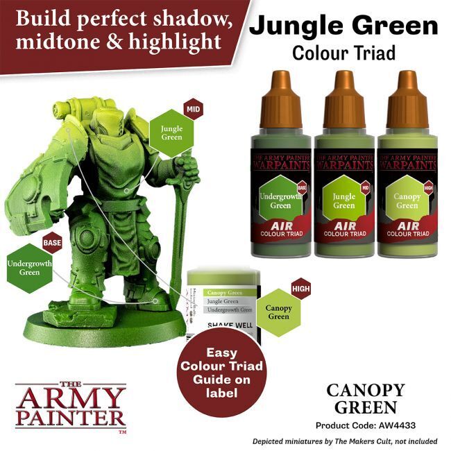 The Army Painter Warpaints Air: Canopy Green - 18ml Acrylic Paint