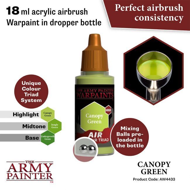 The Army Painter Warpaints Air: Canopy Green - 18ml Acrylic Paint