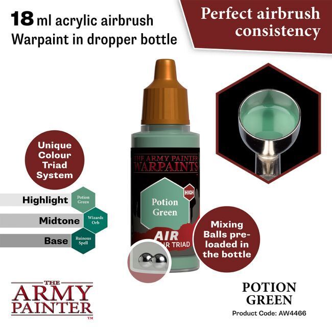 The Army Painter Warpaints Air: Potion Green - 18ml Acrylic Paint