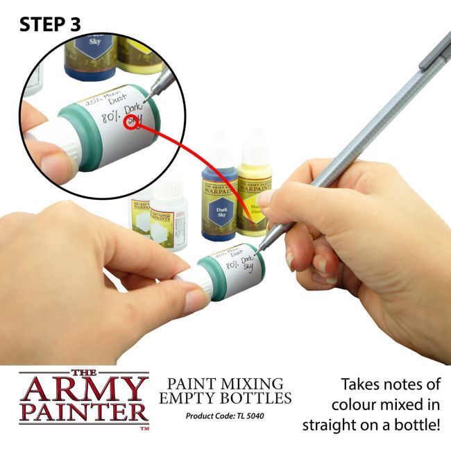 The Army Painter Tools: Paint Mixing Empty Bottles