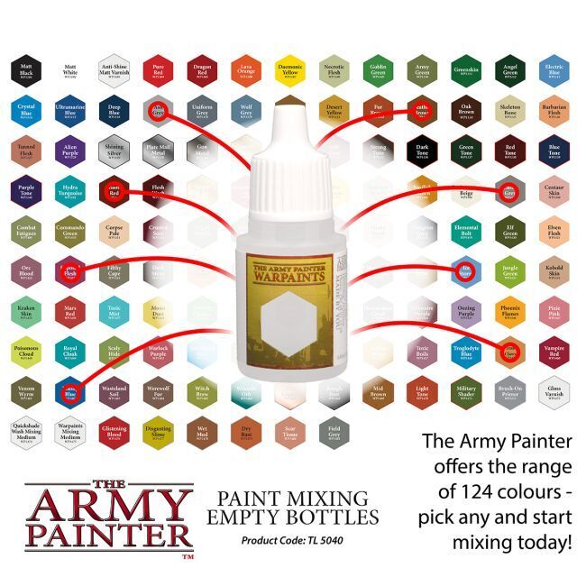 The Army Painter Tools: Paint Mixing Empty Bottles