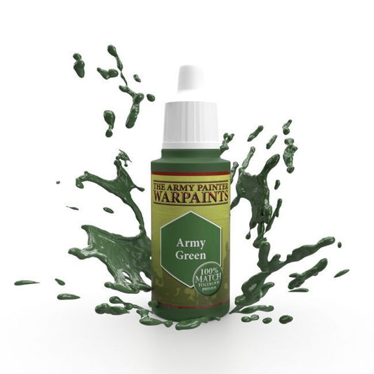 The Army Painter Warpaints: Army Green - 18ml Acrylic Paint