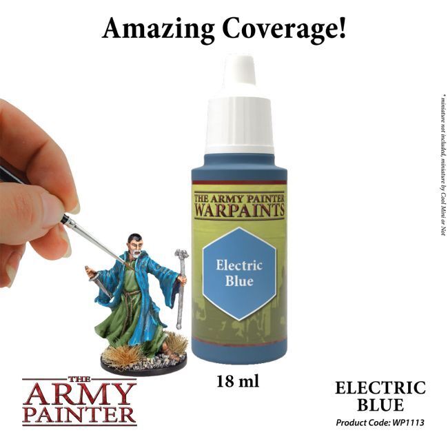 The Army Painter Warpaints: Electric Blue - 18ml Acrylic Paint