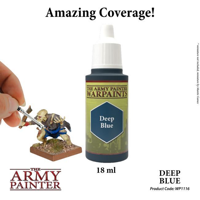 The Army Painter Warpaints: Deep Blue - 18ml Acrylic Paint