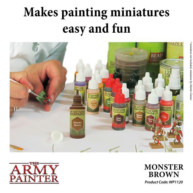 The Army Painter Warpaints: Monster Brown - 18ml Acrylic Paint