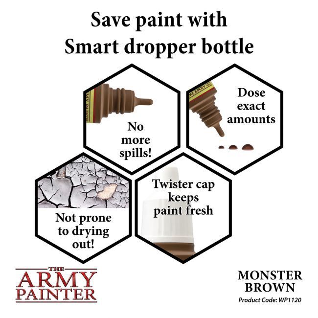 The Army Painter Warpaints: Monster Brown - 18ml Acrylic Paint