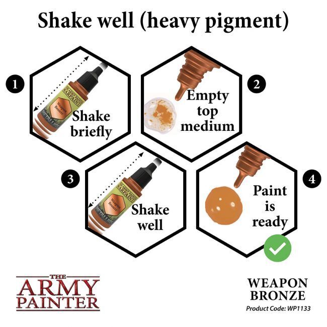 The Army Painter Warpaints Metallic: Weapon Bronze - 18ml Acrylic Paint