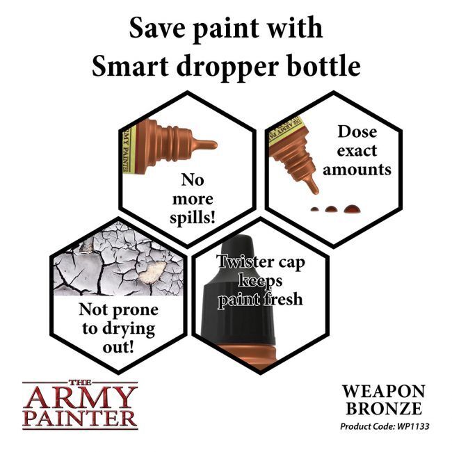 The Army Painter Warpaints Metallic: Weapon Bronze - 18ml Acrylic Paint