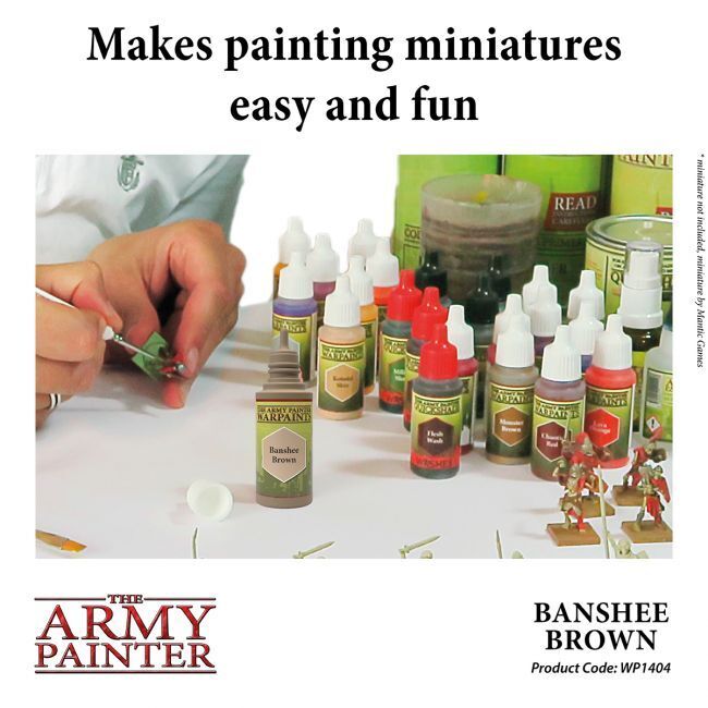 The Army Painter Warpaints: Banshee Brown - 18ml Acrylic Paint