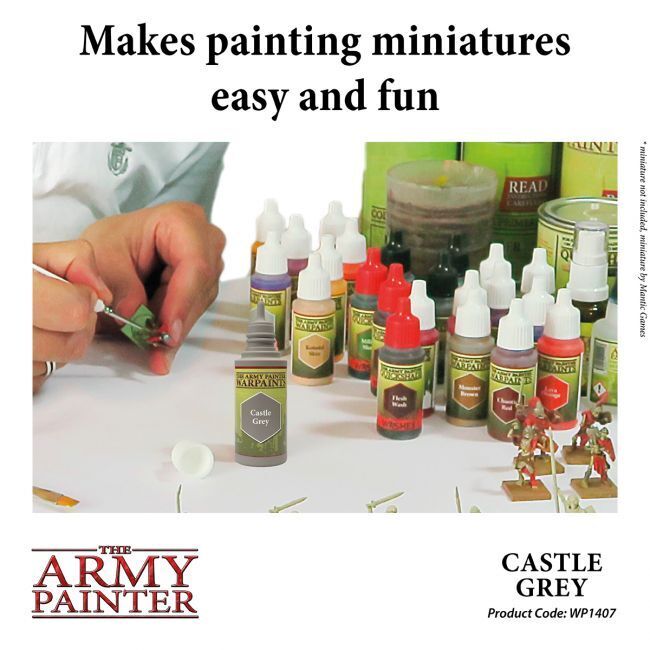 The Army Painter Warpaints: Castle Grey - 18ml Acrylic Paint