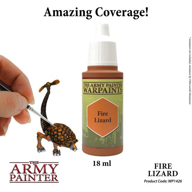 The Army Painter Warpaints: Fire Lizard - 18ml Acrylic Paint