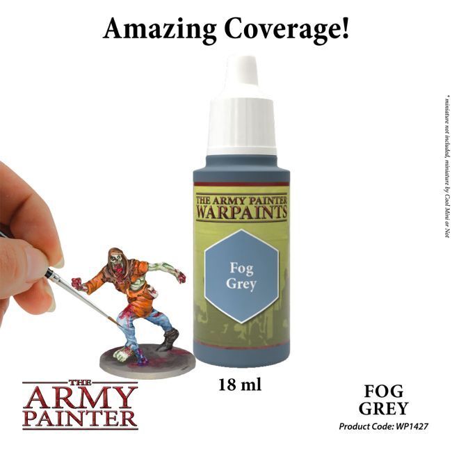 The Army Painter Warpaints: Fog Grey - 18ml Acrylic Paint