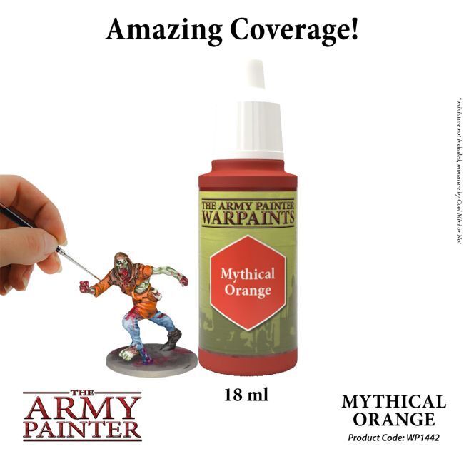 The Army Painter Warpaints: Mythical Orange - 18ml Acrylic Paint