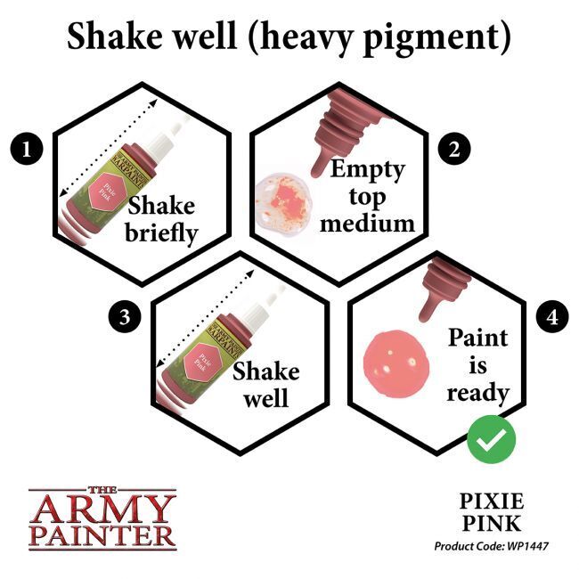 The Army Painter Warpaints: Pixie Pink - 18ml Acrylic Paint