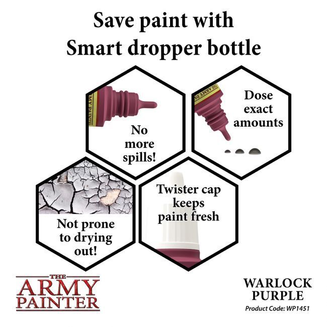 The Army Painter Warpaints: Warlock Purple - 18ml Acrylic Paint