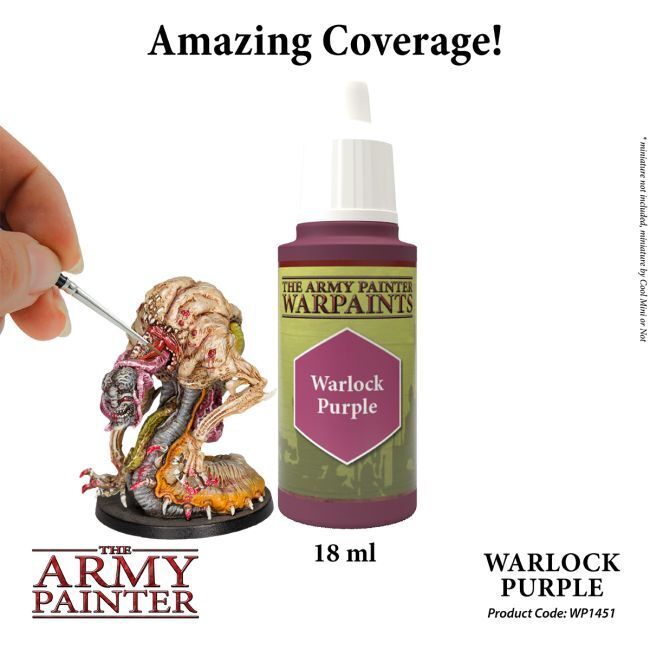 The Army Painter Warpaints: Warlock Purple - 18ml Acrylic Paint