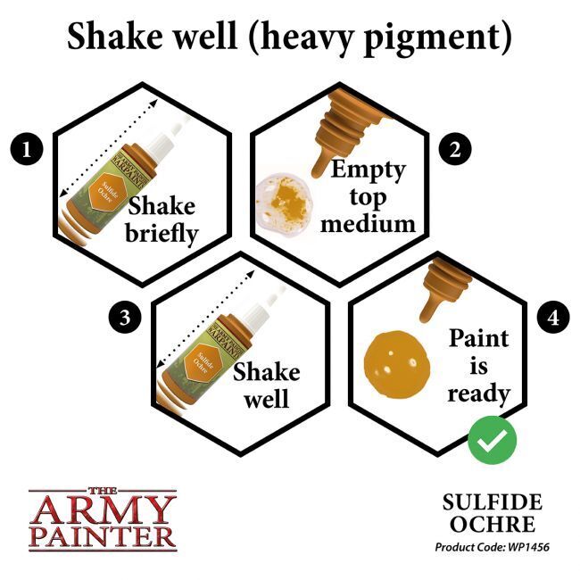 The Army Painter Warpaints: Sulfide Ochre - 18ml Acrylic Paint