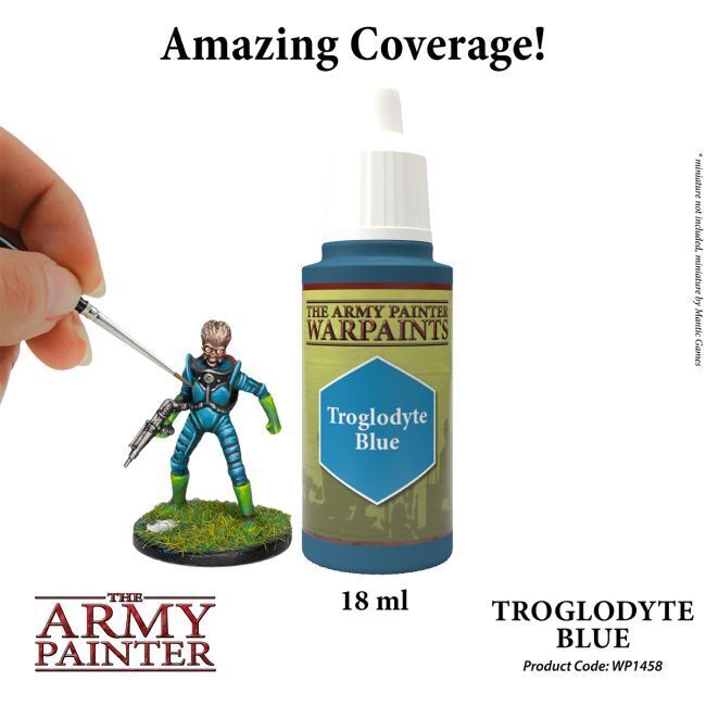 The Army Painter Warpaints: Troglodyte Blue - 18ml Acrylic Paint